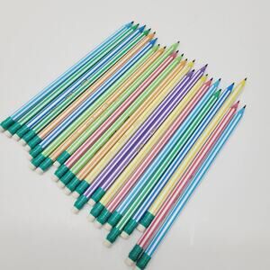 Vintage Lot 23 Bic Pencil #2/HB Assorted Colors New Out of Package France Made